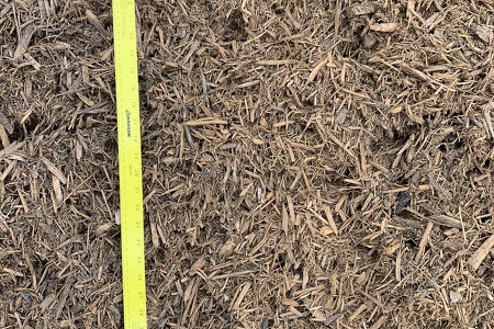 loose gold mulch by the bucket