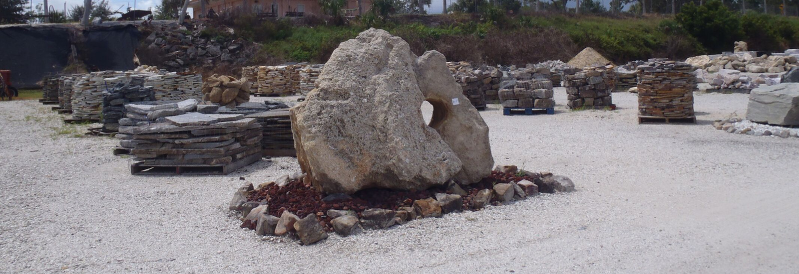 Very large decorative rock 